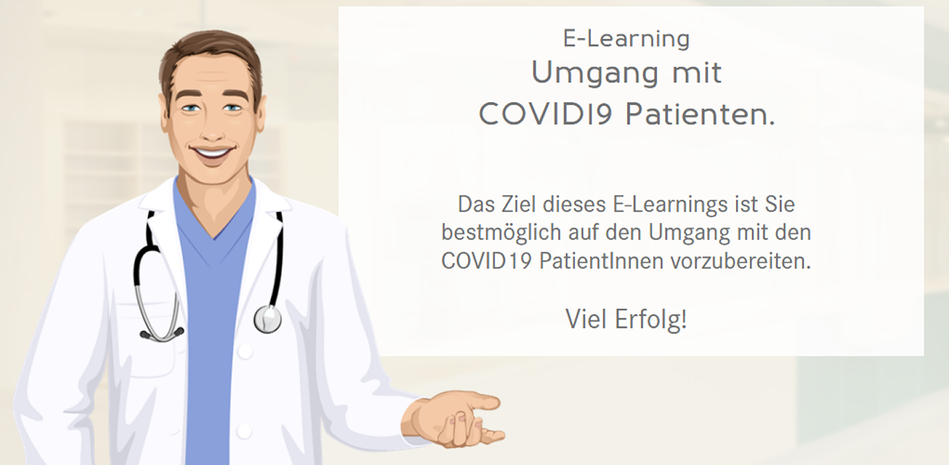E-Learning zu COVID für MitarbeiterInnen im Gesundheitswesen (nicht SALK)