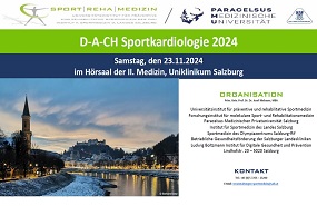 SAVE THE DATE: 23. November 2024: 13. D-A-CH Sportkardiologie Symposium