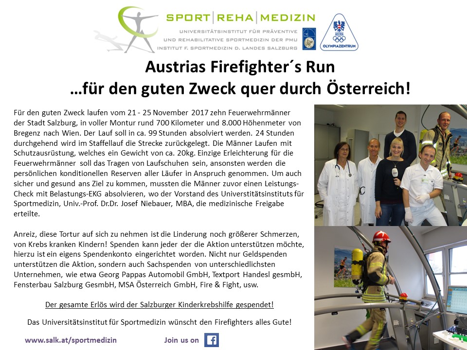 Austrian Firefighters auf der Sportmedizin