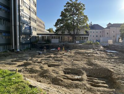 Archäologische Grabungsarbeiten am Uniklinikum Campus LKH