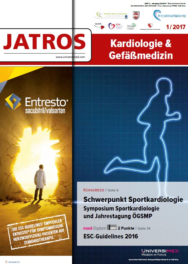 Mitarbeiter der Sportmedizin und geladene Redner veröffentlichen ihre hochkarätigen Beiträge in JATROS Kardiologie und Gefäßerkrankungen