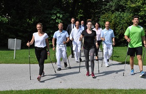 Eröffnung Nordic-Walking-Strecke am Uniklinikum Campus LKH